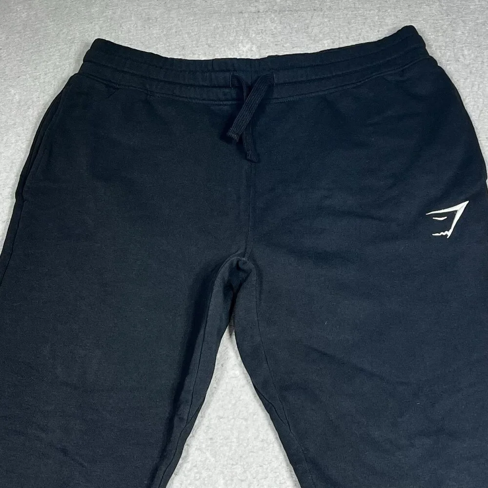Gymshark Jogger Pants Mens Size Medium Black Athletic Sweatpants Pockets